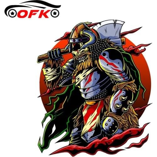 OFK For Samurai Motorcycle Car Bumper Stickers Accessories Decal Waterproof Occlusion Scratch13cm X 11cm