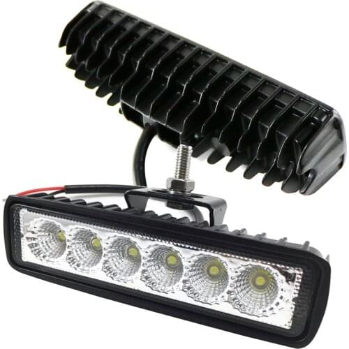 1Pcs 2Pcs 18w DRL LED Spot Flood Work Light Worklight 9-32V 4WD 12 volt led work lights for Off Road Vehicle SUV car trucks