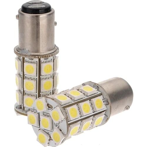 1157 BAY15D P21/5W BAZ15D BA15D R5W 1142 Anchor Light 5050 27 SMD 12V 24V Car Bus Truck Ship Boat LED Brake Stop Flash Lamp Bulb