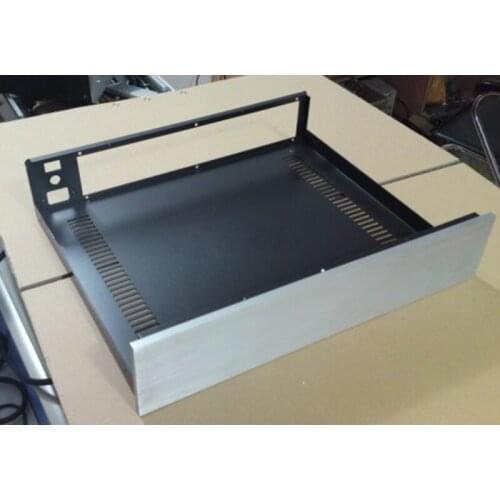 430*90*358MM DIY All-aluminum Power Amplifier Chassis ST4039 Preamp Case Rear-level Box DAC Shell Amp Enclosure Amplifier House