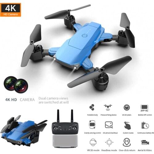 4K Dual Camera GPS Drone K2 WiFi FPV 1080P HD Wide Angle Altitude Hold Headless One Key Return Mini Radio Aircraft RC Quadcopter
