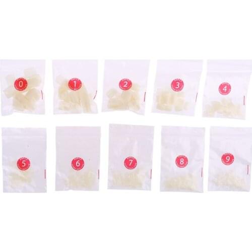500Pcs Transparent Design French False Acrylic UV Gel Foot Toe Nail Art Tips