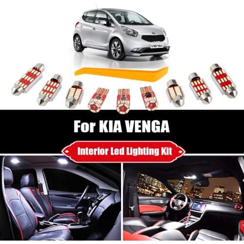 7Pcs Canbus Error Free For KIA VENGA 2009 2010 2011 2012 2013 2014 2015 2016 Vehicle LED Interior Dome Trunk Accessories Light