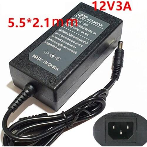 12V 3A 5.5*2.1mm AC Adapter For HC Model: HC-12030 Power Supply