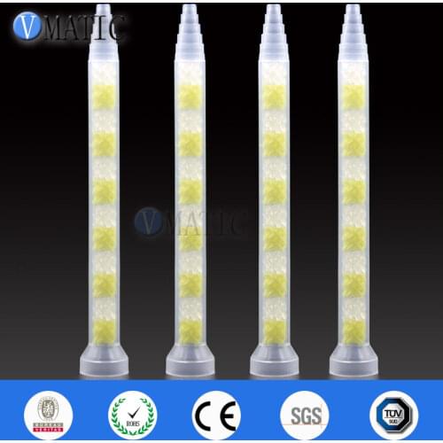 Free Shipping 10pcs GSM9-12 Universal Mixing Tube Glue Dispense Static Mixer Nozzle AB Mix Tubes