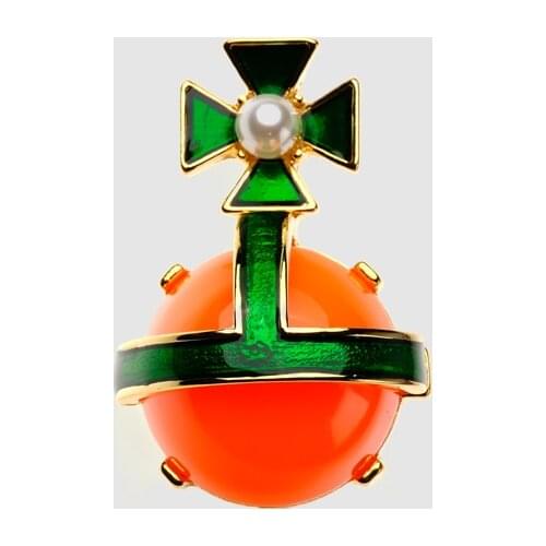 Amorita boutique Lovely orange airplane brooches