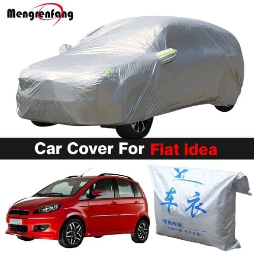 Full Car Cover MPV Outdoor Anti-UV Sun Shade Rain Snow Resistant Dust Proof Cover For Fiat Idea