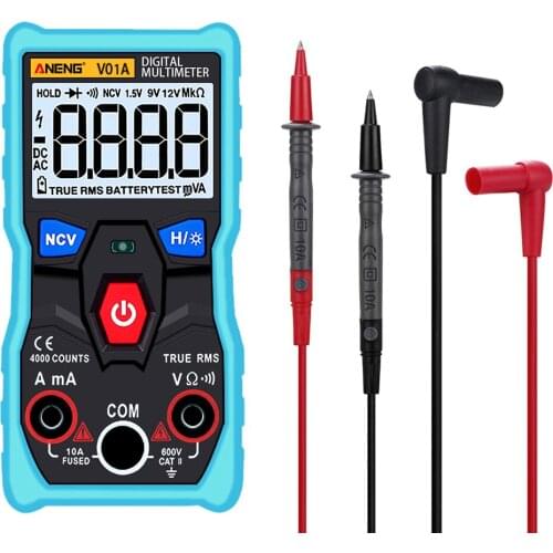 Digital Multimeter DC AC Voltmeter Current Tester Meter with Diode Continuity Test Automatic Multi Function Anti-Burn FP