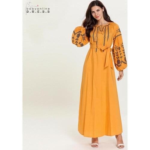 Middle East Long Sleeves Arabic Long Evening Dress Muslim Dubai Evening Gown A-line Tassel Pattern Robe de Soiree Abendkleider