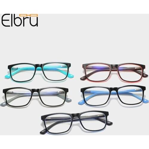 Elbru Retro Fashion Ultralight Reading Glasses Colorful Frame Presbyopia Eyeglasses Men Women Hyperopia Eyewear Diopters 1.0 4.0