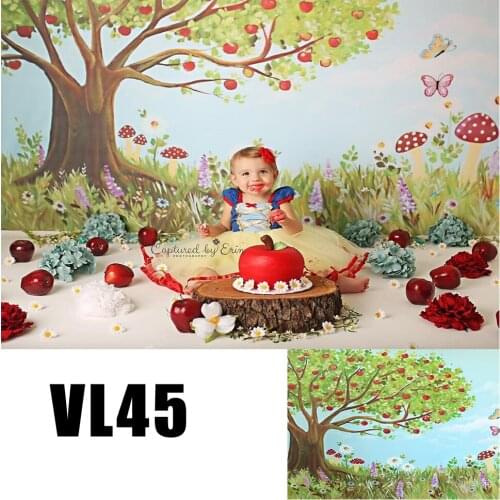 Oil painting backdrops photography background apple tree spring photo studio backdrop Dessert Table Photobooth