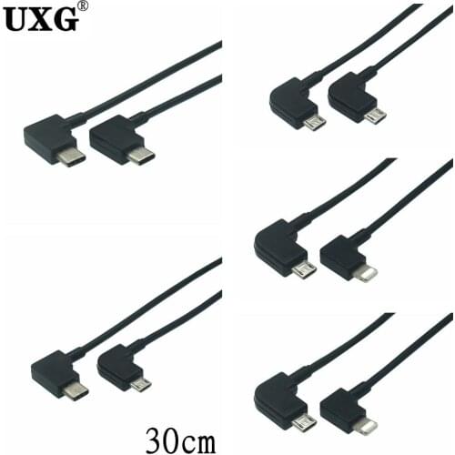 OTG Data Cable For DJI Mavic Mini 2 Pro Air Spark Mavic 2 Zoom Drone IOS Type-C Micro-USB Adapter Wire Connector Tablet Phone