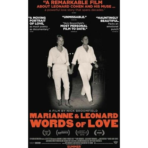 Marianne & Leonard: Words of Love Art Film Print Silk Poster Home Wall Decor 24x36inch