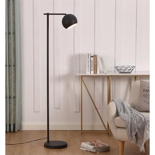 Marble E27 floor lamp nordic standing lamp modern floor lamp black or plated brass body simple house lighting