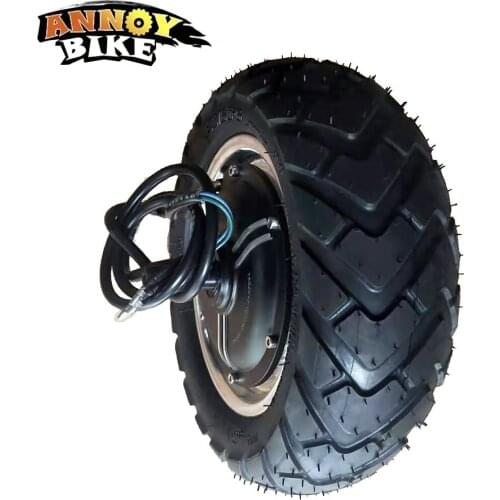 10 inch Single Shaft Vacuum Tire Karting Motor 48v 350w 500w 600w 800w 1000w High Power Wide Tire Brushless Hub Motor Wide Tyre