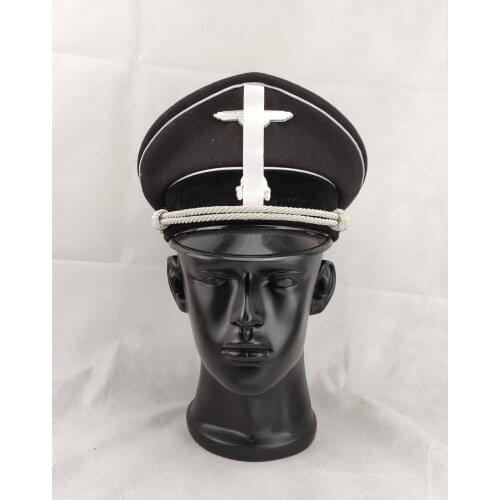Elite Land Force Army Officers Wool Hat High-grade Military Visor Cap For Cosplay Collection
