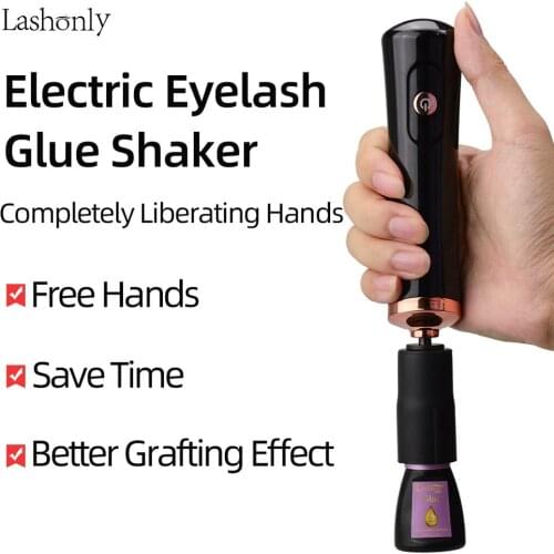 Lashonly Eyelash Glue Shaker Electric Wake-up Device for Eyelash Glue Makeup Tool Fast and Efficient Releasing Hands