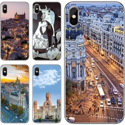For Xiaomi Mi A1 A2 A3 5X 6X 8 9 9T 10 10T 11 Lite SE Pro Silicone Case Cibeles-fountain-Madrid-Spain-city