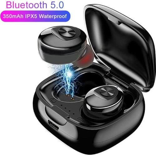 TWS Bluetooth-compatible 5.0 Magnetic Type Earphone HiFi Handsfree Headphone Wireless Headset Gaming Earbuds With Mic