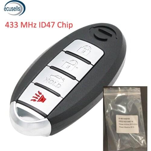 Smart Key 4B for Nissan Altima Maxima 2013-2015 433mhz id47 Chip PCF7952 Continental S180144018