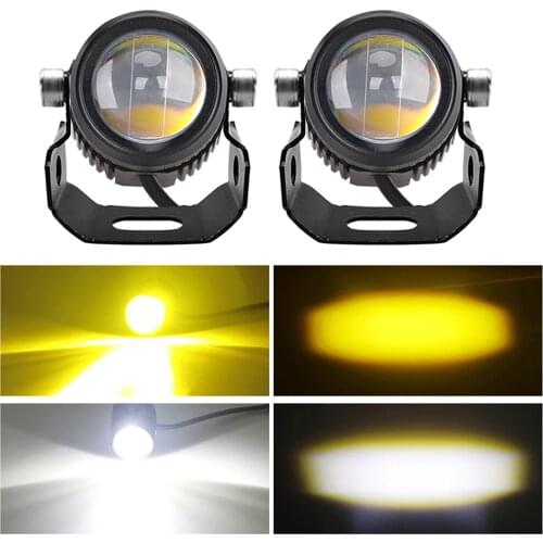 Universal Lamp Fog Light For Motorcycle Bicycle Yacht ATV Truck 30w 24v DRL IP 68 Waterproof White Amber Led Work Fog Light