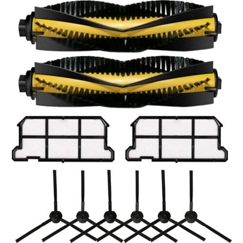 For Ilifev7 V7S Plus Vacuum Cleaner Parts Main Brush + Side Brush + Hepa Filter Sweeper Accessories