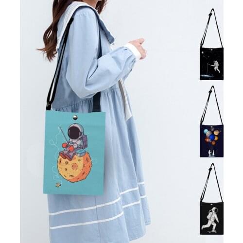 2021 Summer Small Shoulder Bags Women Classic Le Petit Prince Print Crossbody Cell Phone Pouch Purse Cartoon Astronaut Printed