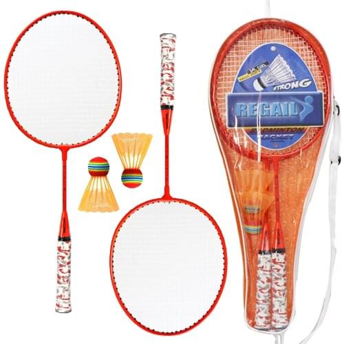 1 Set Badminton Rackets with Balls 2 Player Badminton Set for Children Indoor Outdoor Sport Game