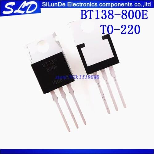 10pcs/lot BT138-800E BT138 BT138-800 800V 12A TO-220 new and original in stock
