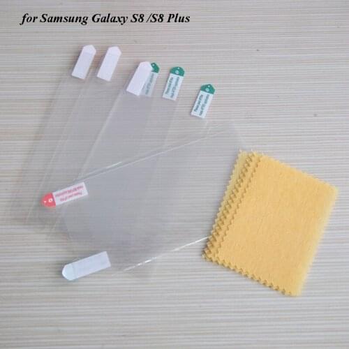 1000PCS/Lot For Samsung Galaxy S8 / S8 Plus Screen Protector Clear PET Phone Guard Film (Half Screen Films)