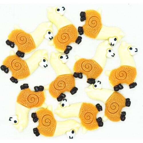 28mmX36mm Rose Resin Flatback Alpaca Miniatures|Resin Lama Pacos Scrapbooking Miniatures|Alpaca Charms