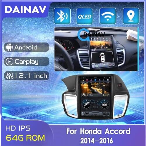 PX6 2din Car Radio GPS Navigation For Honda Accord 9 2014 2015 2016 Autoradio stereo Multimedia Player Vertical screen Receiver