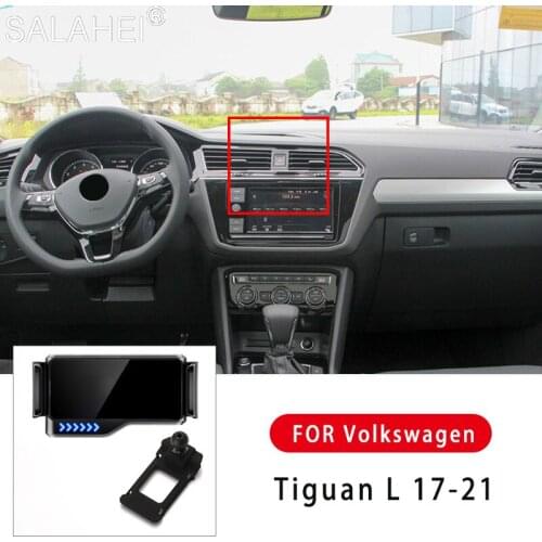Car Phone Holder Air Vent Stand Mobile Phone Auto Support For VW Tiguan L 17-21 For Car Mount Car Phone Bracket