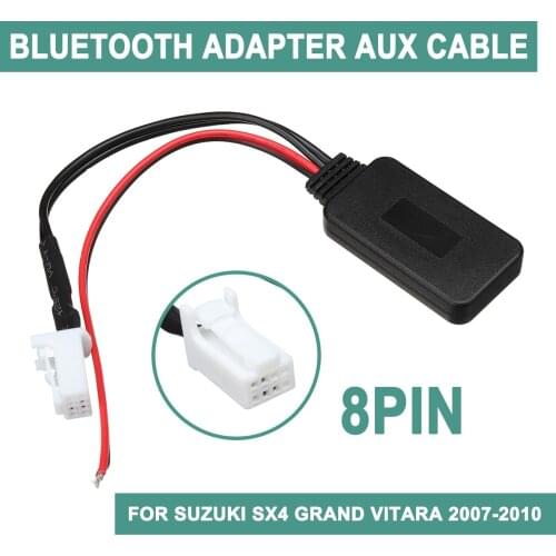 Bluetooth 4.0 Aux Cable Audio Receiver Wireless Music Stereo Adapter Home Car Kit For Suzuki SX4 for Grand for Vitara 2007-2010