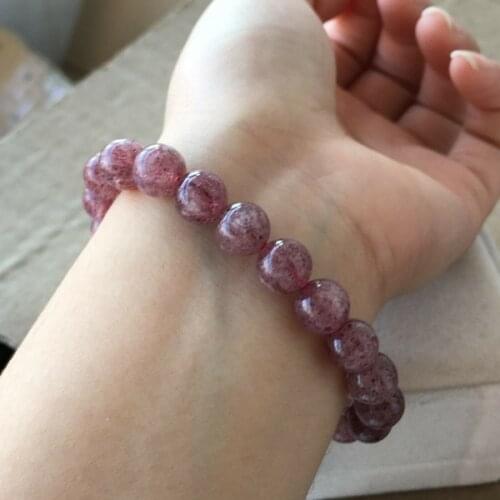 10mm Natural Brazil Super Seven 7 Melody Crystal Round Beads Bracelet 7.5 "