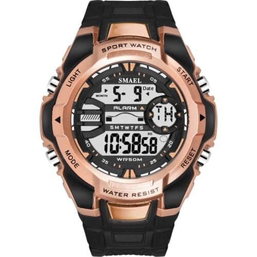 SMAEL Digital Watches Military S Shock Relojes Hombre Casual LED Clock Watch Men Big Dial1340 Sport Watches Waterproof