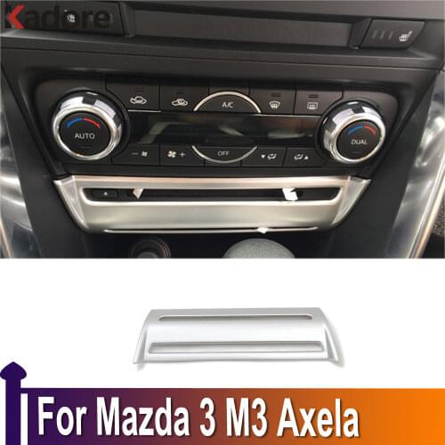 For Mazda 3 M3 Axela 2017 2018 Interior Accessories ABS Matte CD Control Panel Decoration Cover Trim Car Styling