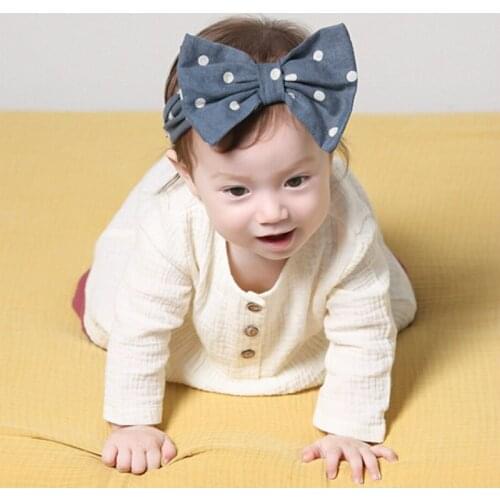 Cute Newborn Toddler Baby Girls Bowknot Headwear Elastic Headband Accessories Hair Band