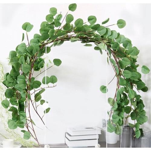 Artificial plants Eucalyptus leaf vine fake Leaves wedding decorative flowers Wall hangings bathroom home decoration accessories