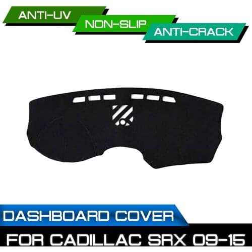 Car Dashboard Mat for Cadillac SRX 2009 2010 2011 2012 2013 2014 2015 Anti-dirty Non-slip Dash Cover Mat UV Protection Shade