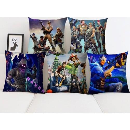Cartoon Anime Cushion Cover 45x45cm Home Anime Sofa Pillow Cover Bedside Backrest Pillow Case Pillow Covers Decorative