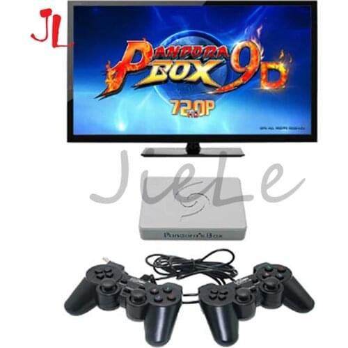 Pandora Box 9d with double Wired Gamepad Wireless Joypad Set 2500 in 1 arcade video game support 3d tekken mortal kombat pacman