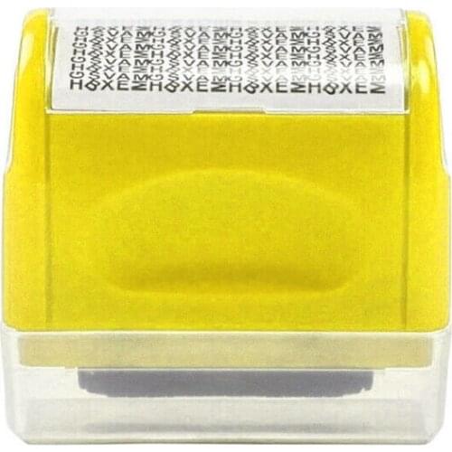 Identity Theft Prevention Stamp Identity Guard Roller Stamp Wide Rolling Security Stamp 6X6X3cm