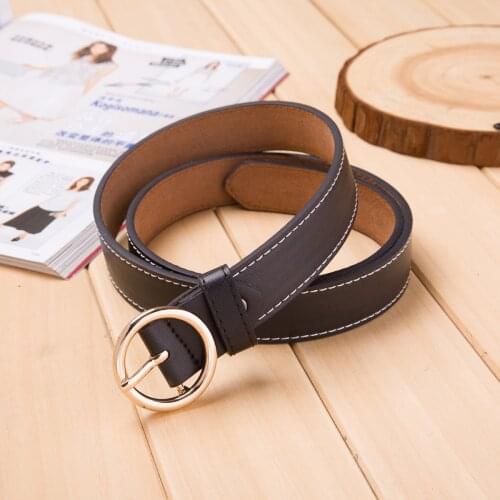 2020 New Ladies Classic Round Buckle Belts Ladies Trousers Fashion Belts All-match Trend