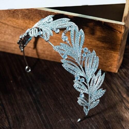 Crystal Bridal Tiaras Royal Queen Crowns Women Rhinestone Party Baroque Pageant Diadem Vintage Wedding Hair Accessories Jewelry