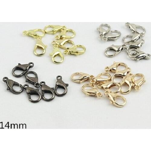 100pcs/lot Luggage Handbag Hardware Accessories Shoulder Strap Chain Hook 14mm Keychain Accessories