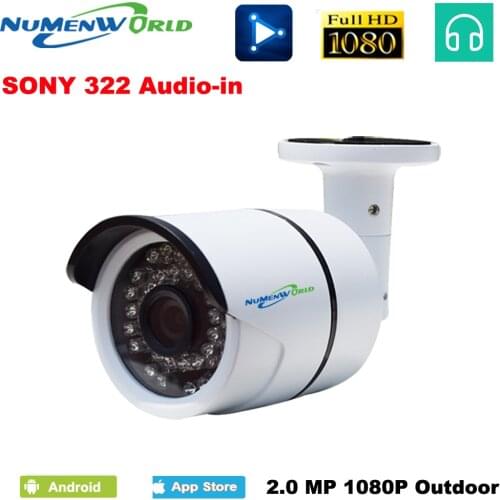 1920*1080 2.0MP IR network IP cam 1080P HD CCTV Video surveillance audio security IP camera ONVIF day/night outdoor webcams