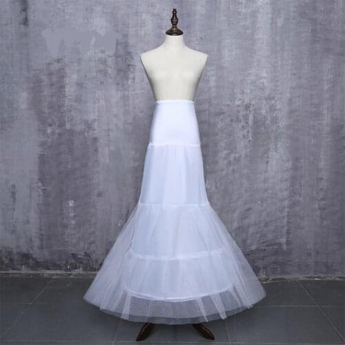 2018 Latest Elegant White Mermaid Wedding Petticoat Under Skirt In Stock Wedding Accessory