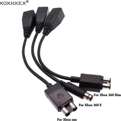 5pc For Microsoft Xbox 360 to Xbox Slim/One/E AC Power Adapter Cable Converter Game Accessory Power Cable Adapter Transfer Cable