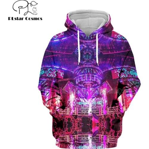 PLstar Cosmos hip hop Electronic dance music 3d hoodies/Sweatshirt Winter autumn Harajuku Long sleeve streetwear-3